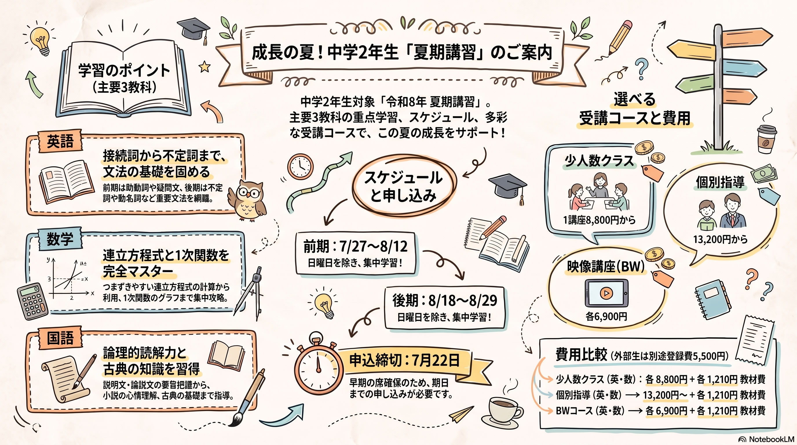 夏期講習特別講座